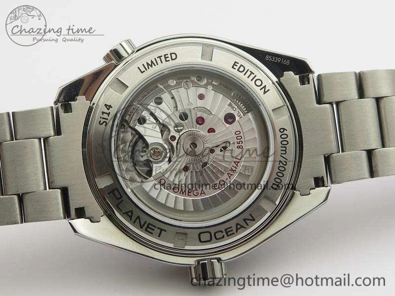 Planet Ocean Pro Ceramic Bezel 45mm OMF 1:1 Best Edition On SS Bracelet A8500 (Black Balance Wheel)