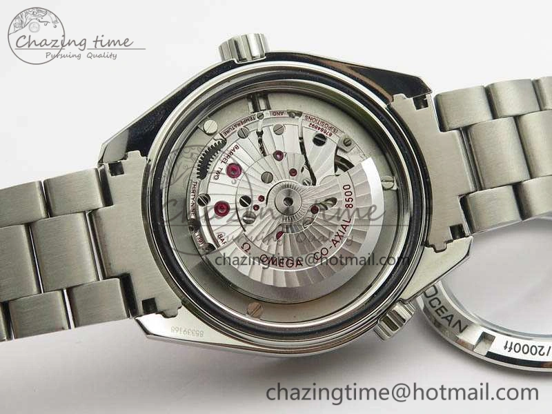 Planet Ocean Pro Ceramic Bezel 45mm OMF 1:1 Best Edition On SS Bracelet A8500 (Black Balance Wheel)