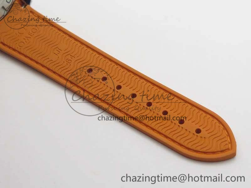 Planet Ocean Pro Orange Bezel 45mm OMF 1:1 Best Edition On Rubber Strap A8500 (Black Balance Wheel)