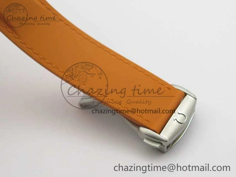 Planet Ocean Pro Orange Bezel 45mm OMF 1:1 Best Edition On Rubber Strap A8500 (Black Balance Wheel)
