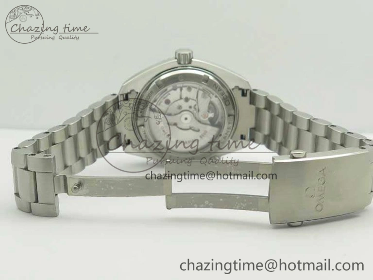 Planet Ocean Professional Ceramic Bezel 42mm 1:1 MK Best Edition Silver Markers On SS Bracelet A8500