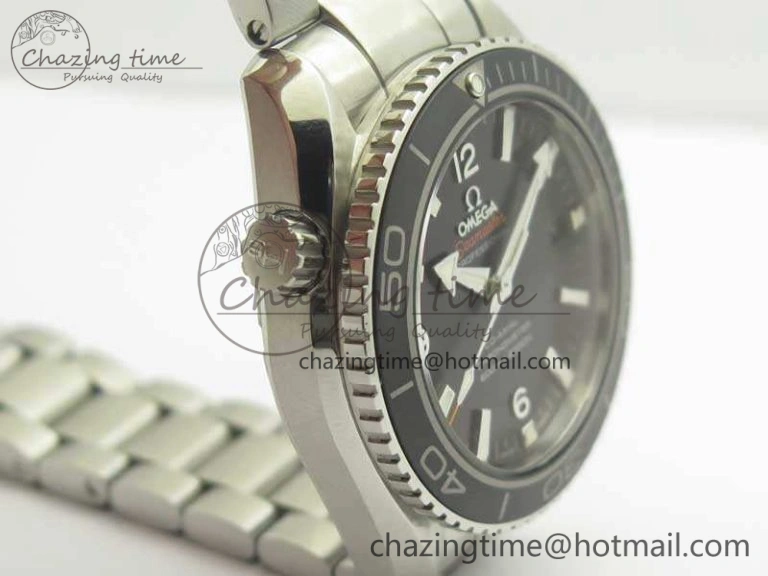 Planet Ocean Professional Ceramic Bezel 42mm 1:1 MK Best Edition Silver Markers On SS Bracelet A8500