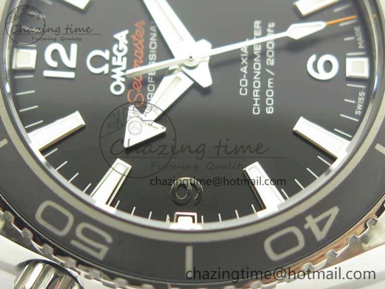 Planet Ocean Professional Ceramic Bezel 42mm 1:1 MK Best Edition Silver Markers On SS Bracelet A8500