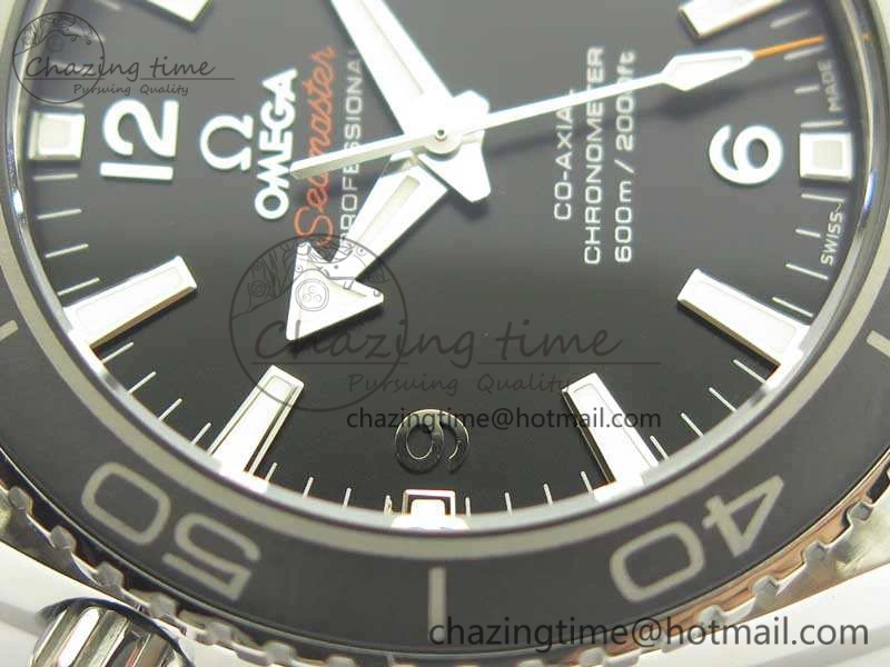 Planet Ocean Professional Ceramic Bezel 42mm 1:1 MK Best Edition Silver Markers On SS Bracelet A8500