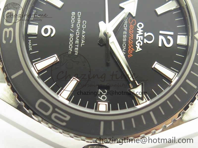Planet Ocean Professional Ceramic Bezel 42mm 1:1 MK Best Edition Silver Markers On SS Bracelet A8500