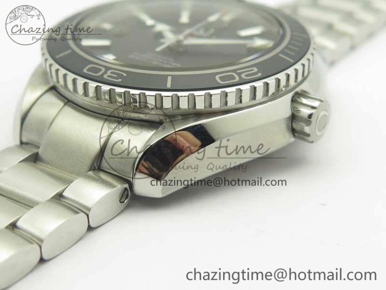 Planet Ocean Professional Ceramic Bezel 42mm 1:1 MK Best Edition Silver Markers On SS Bracelet A8500