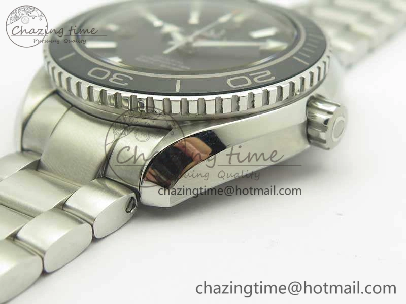 Planet Ocean Professional Ceramic Bezel 42mm 1:1 MK Best Edition Silver Markers On SS Bracelet A8500