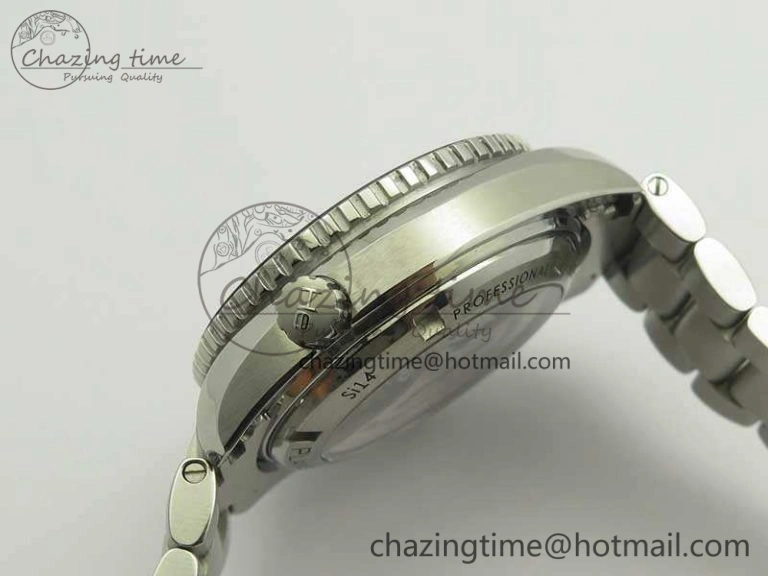 Planet Ocean Professional Ceramic Bezel 42mm 1:1 MK Best Edition Silver Markers On SS Bracelet A8500