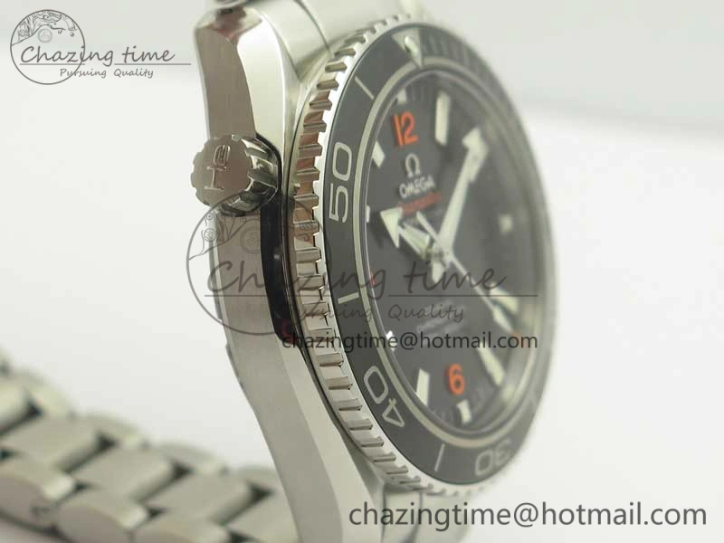 Planet Ocean Professional Ceramic Bezel 42mm 1:1 VSF Best Edition Orange Markers A8500 Super Clone (2 Straps)