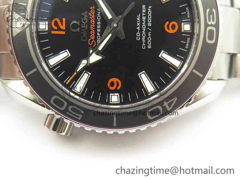 Planet Ocean Professional Ceramic Bezel 42mm 1:1 VSF Best Edition Orange Markers A8500 Super Clone (2 Straps)