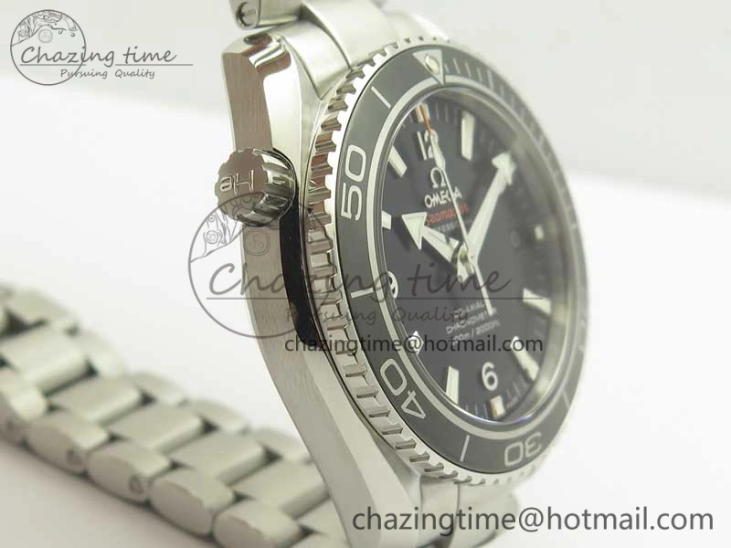 Planet Ocean Professional Ceramic Bezel 42mm 1:1 VSF Best Edition Silver Markers A8500 Super Clone (2 Straps)
