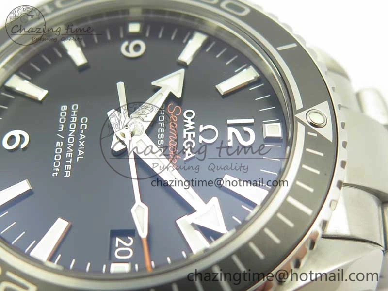 Planet Ocean Professional Ceramic Bezel 42mm 1:1 VSF Best Edition Silver Markers A8500 Super Clone (2 Straps)