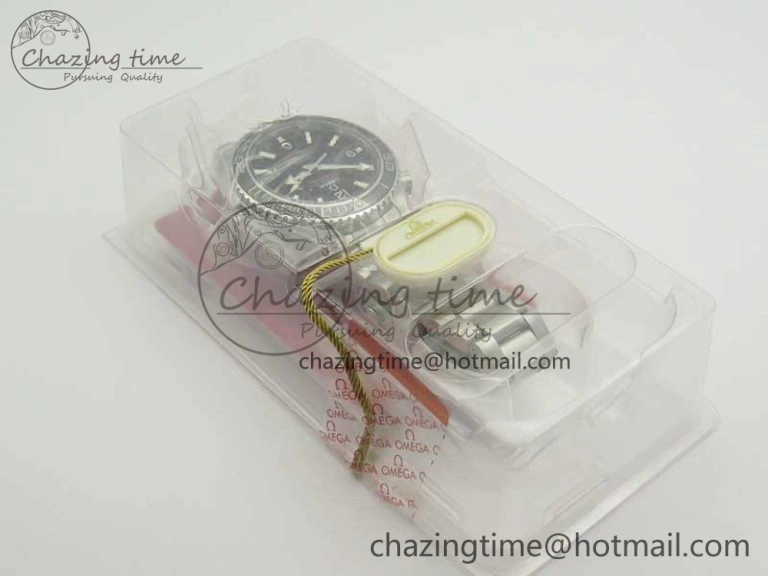 Planet Ocean Professional Ceramic Bezel 42mm 1:1 VSF Best Edition Silver Markers A8500 Super Clone (2 Straps)