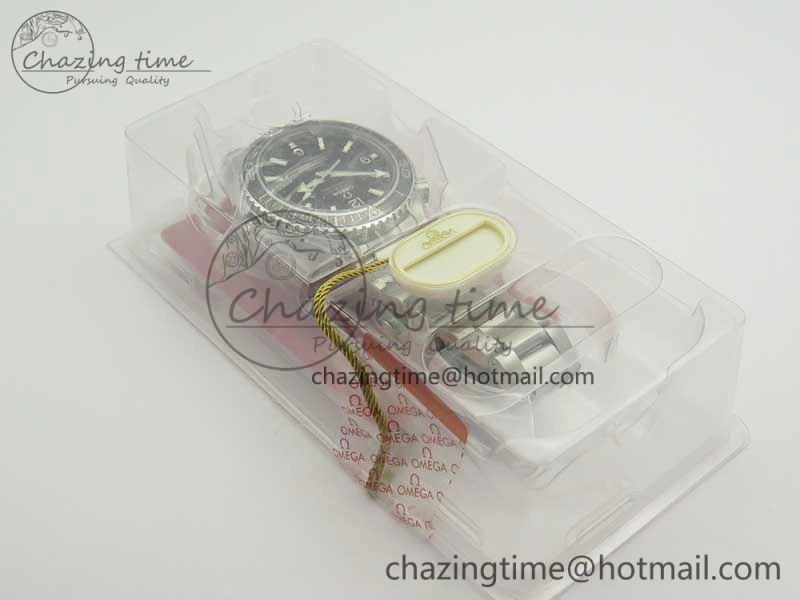 Planet Ocean Professional Ceramic Bezel 42mm 1:1 VSF Best Edition Silver Markers A8500 Super Clone (2 Straps)
