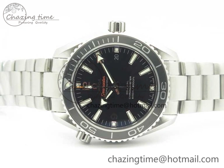 Planet Ocean Professional Ceramic Bezel 42mm 1:1 VSF Best Edition Silver Markers A8500 Super Clone (2 Straps)