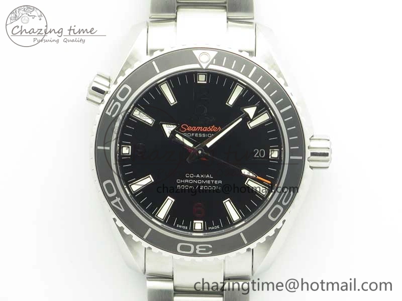 Planet Ocean Professional Ceramic Bezel 42mm 1:1 VSF Best Edition Silver Markers A8500 Super Clone (2 Straps)