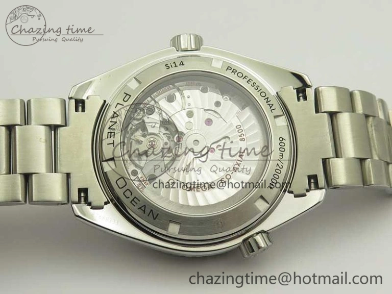 Planet Ocean Professional Ceramic Bezel 45.5mm 1:1 VSF Best Edition Orange Markers on SS Bracelet A8500 Super Clone
