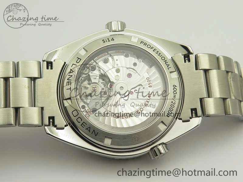 Planet Ocean Professional Ceramic Bezel 45.5mm 1:1 VSF Best Edition Orange Markers on SS Bracelet A8500 Super Clone