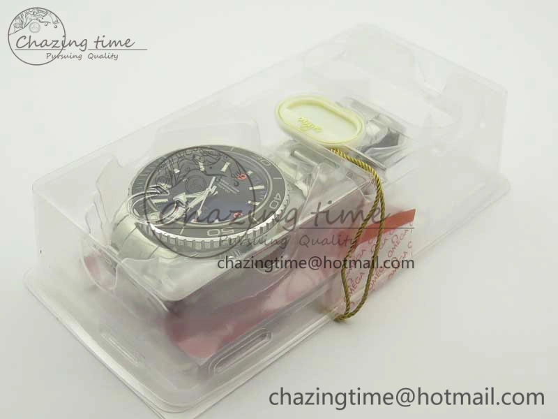 Planet Ocean Professional Ceramic Bezel 45.5mm 1:1 VSF Best Edition Orange Markers on SS Bracelet A8500 Super Clone