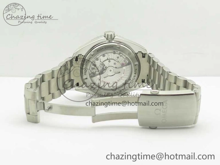 Planet Ocean Professional Ceramic Bezel 45.5mm 1:1 VSF Best Edition Orange Markers on SS Bracelet A8500 Super Clone