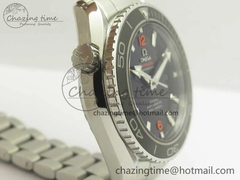 Planet Ocean Professional Ceramic Bezel 45.5mm 1:1 VSF Best Edition Orange Markers on SS Bracelet A8500 Super Clone