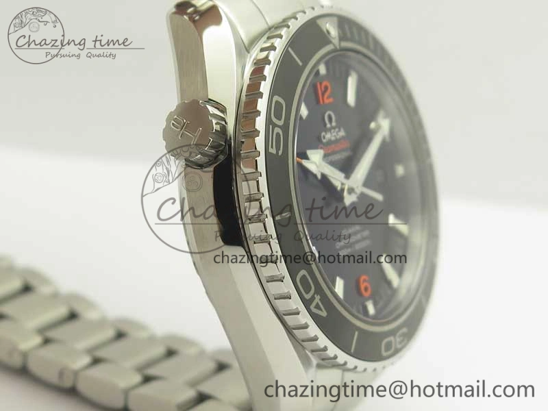 Planet Ocean Professional Ceramic Bezel 45.5mm 1:1 VSF Best Edition Orange Markers on SS Bracelet A8500 Super Clone