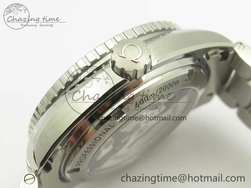 Planet Ocean Professional Ceramic Bezel 45.5mm 1:1 VSF Best Edition Silver Markers on SS Bracelet A8500 Super Clone