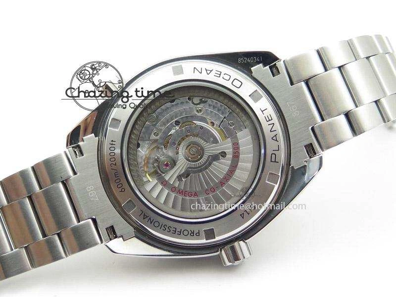 Planet Ocean Professional Ceramic Bezel 45mm 1:1 Noob Best Edition on SS Bracelet A2836