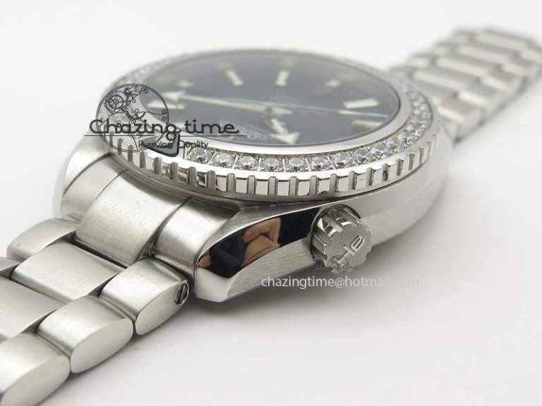 Planet Ocean Professional Diamonds Bezel 42mm V6F Best Edition On SS Bracelet A8500