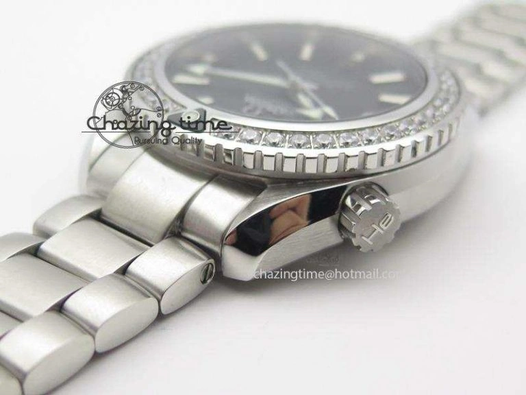 Planet Ocean Professional Diamonds Bezel 42mm V6F Best Edition On SS Bracelet A8500