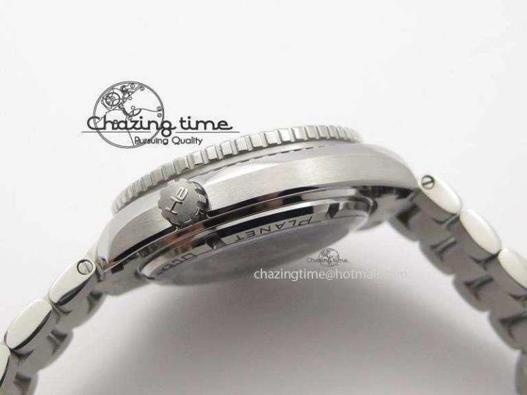 Planet Ocean Professional Diamonds Bezel 42mm V6F Best Edition On SS Bracelet A8500