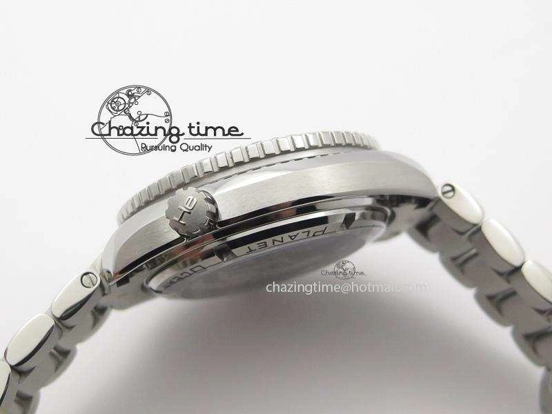 Planet Ocean Professional Diamonds Bezel 42mm V6F Best Edition On SS Bracelet A8500