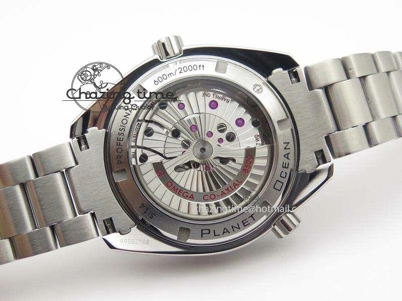 Planet Ocean Professional Diamonds Bezel 42mm V6F Best Edition On SS Bracelet A8500