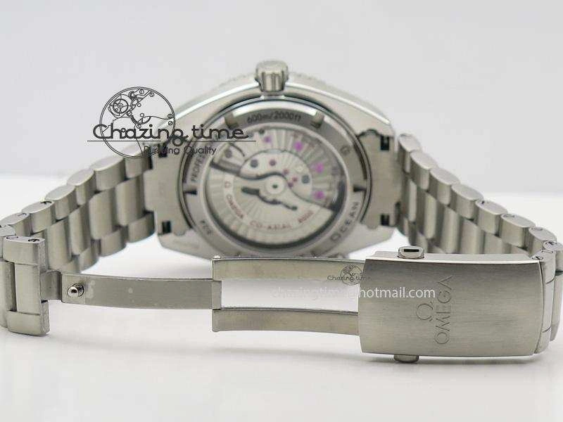 Planet Ocean Professional Diamonds Bezel 42mm V6F Best Edition On SS Bracelet A8500