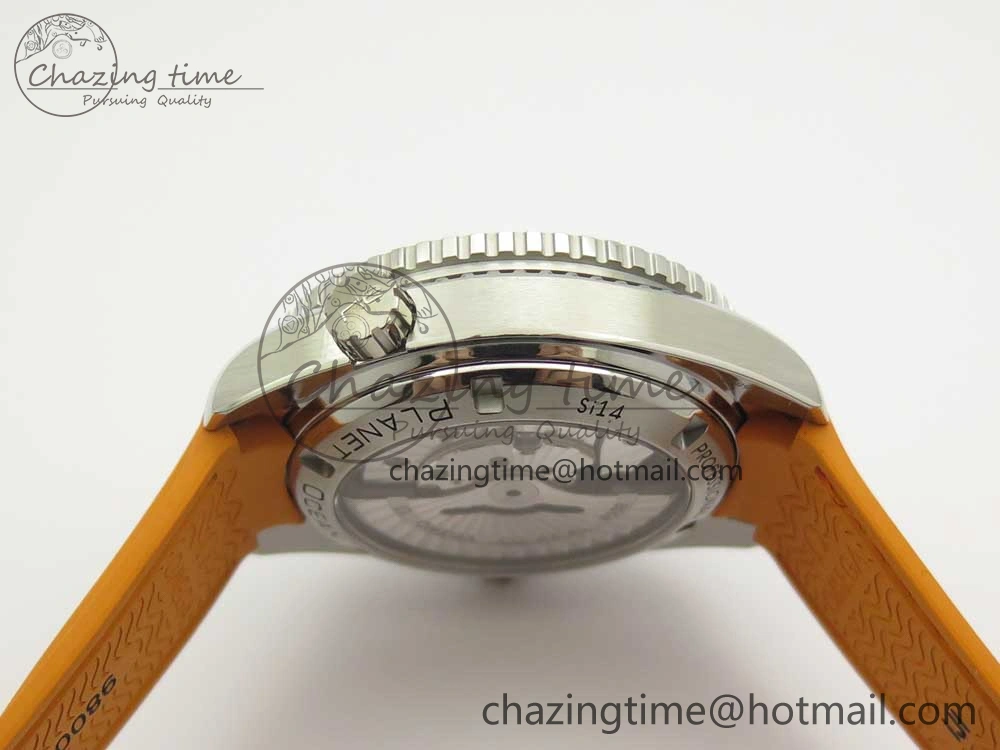 Planet Ocean Professional Orange Bezel 42mm 1:1 VSF Best Edition on Orange Rubber Strap A8500 Super Clone