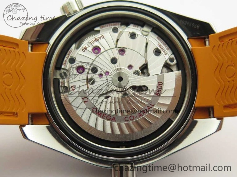 Planet Ocean Professional Orange Bezel 42mm 1:1 VSF Best Edition on Orange Rubber Strap A8500 Super Clone