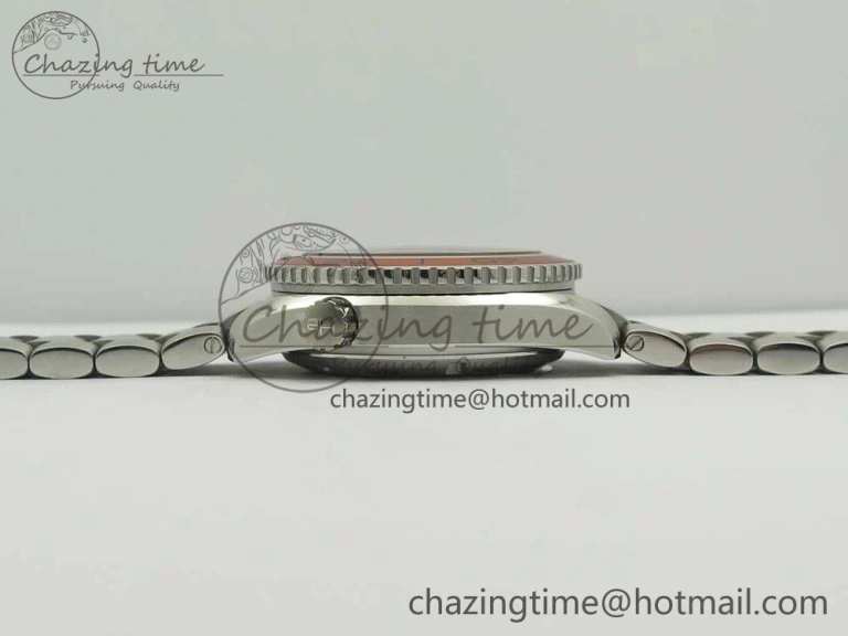 Planet Ocean Professional Orange Bezel 42mm 1:1 VSF Best Edition on SS Bracelet A8500 Super Clone (2 Straps)