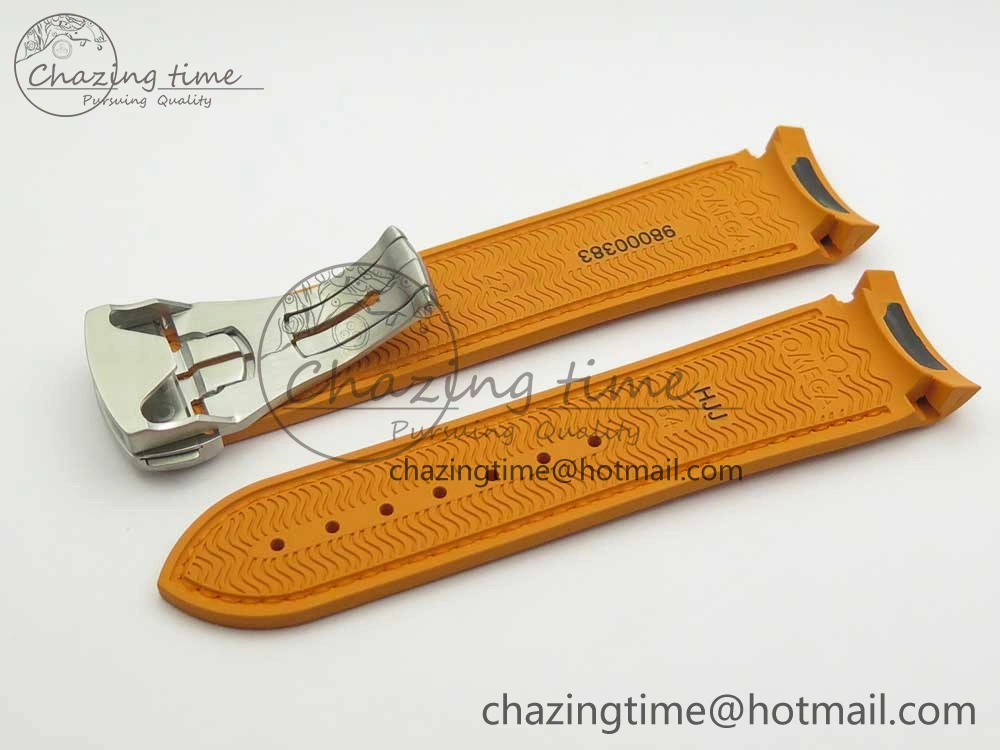 Planet Ocean Professional Orange Bezel 42mm 1:1 VSF Best Edition on SS Bracelet A8500 Super Clone (2 Straps)