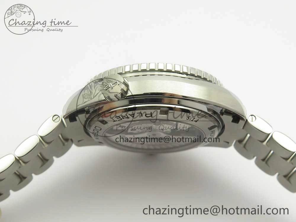 Planet Ocean Professional Orange Bezel 45.5mm 1:1 VSF Best Edition on SS Bracelet A8500 Super Clone (2 Straps)