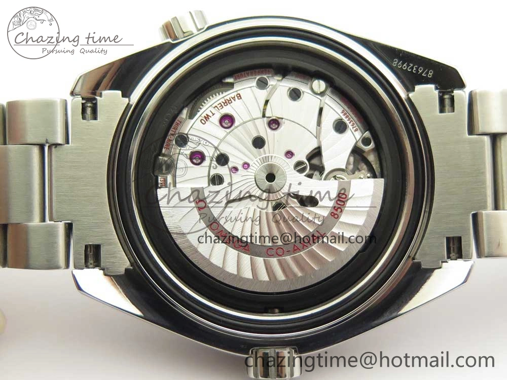 Planet Ocean Professional Orange Bezel 45.5mm 1:1 VSF Best Edition on SS Bracelet A8500 Super Clone (2 Straps)