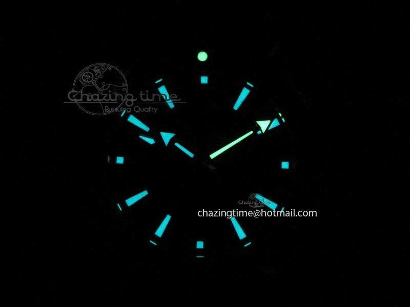 Planet Ocean Professional Rose Gold Liquid Metal V6F 42mm On Black Rubber Strap A8501