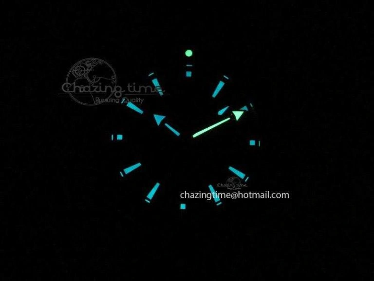 Planet Ocean Professional Rose Gold Liquid Metal V6F 45mm on Black Rubber Strap A8501