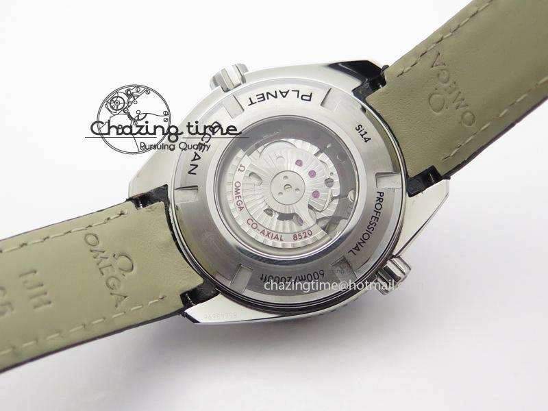 Planet Ocean Professional SS V6F 37mm Ladies Ceramic Bezel On Black Leather Strap A8520