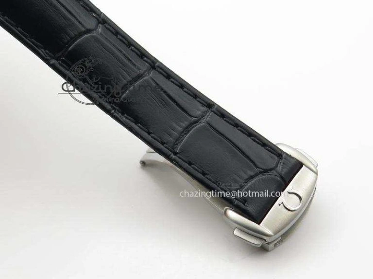 Planet Ocean Professional SS V6F 37mm Ladies Ceramic Bezel On Black Leather Strap A8520