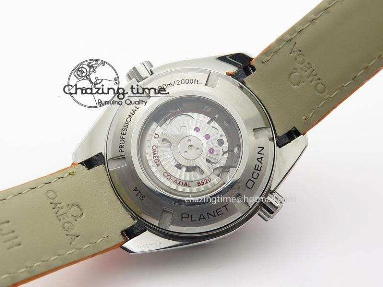 Planet Ocean Professional SS V6F 37mm Ladies Orange Bezel On Orange Leather Strap A8520
