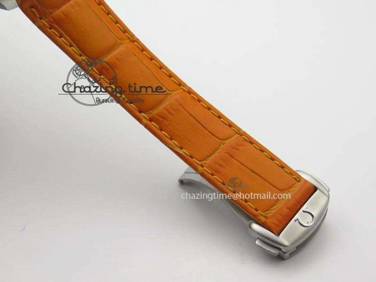 Planet Ocean Professional SS V6F 37mm Ladies Orange Bezel On Orange Leather Strap A8520