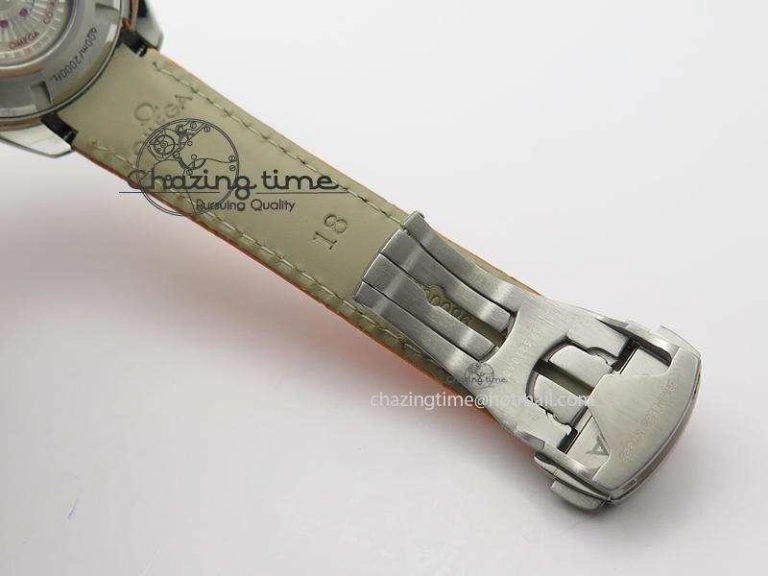 Planet Ocean Professional SS V6F 37mm Ladies Orange Bezel On Orange Leather Strap A8520
