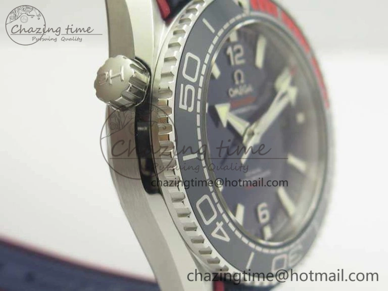 Planet Ocean “Pyeongchang 2018” 43.5mm SS OMF 1:1 Best Edition Blue Dial On Nylon Strap A8900
