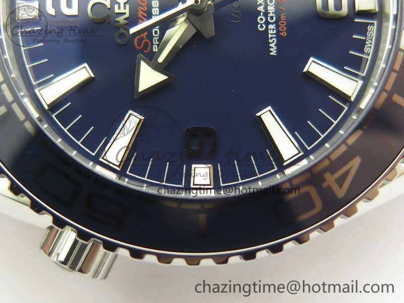 Planet Ocean “Pyeongchang 2018” 43.5mm SS OMF 1:1 Best Edition Blue Dial On Nylon Strap A8900