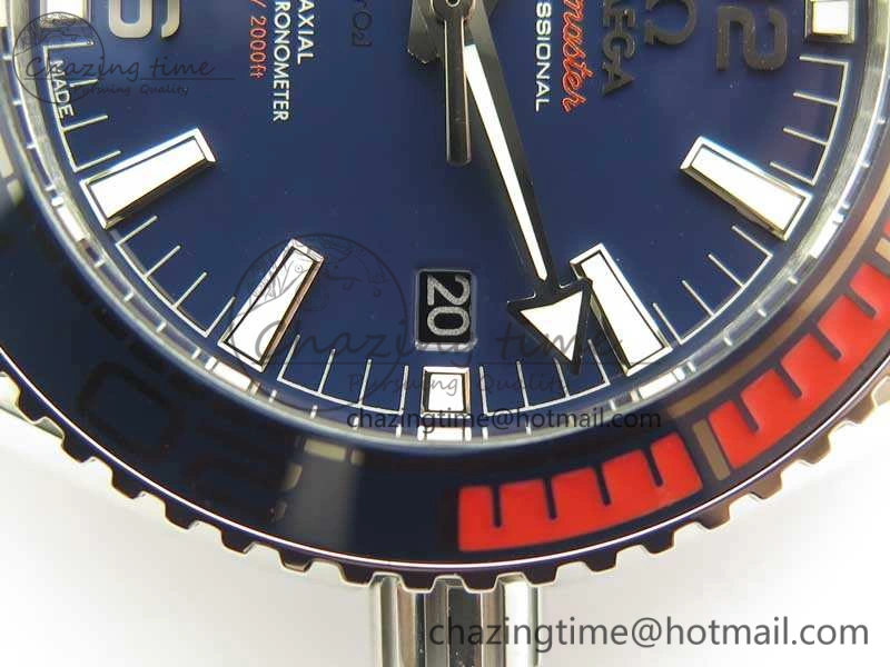 Planet Ocean “Pyeongchang 2018” 43.5mm SS OMF 1:1 Best Edition Blue Dial On Nylon Strap A8900